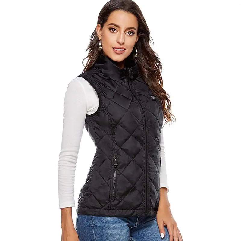 Women's Heated Vest - USB Infrared Technology Jacket - Lightweight & Temperature Control - Perfect for Fall & Winter | elesira