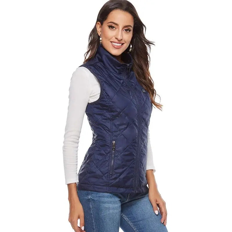 Women's Heated Vest - USB Infrared Technology Jacket - Lightweight & Temperature Control - Perfect for Fall & Winter | elesira