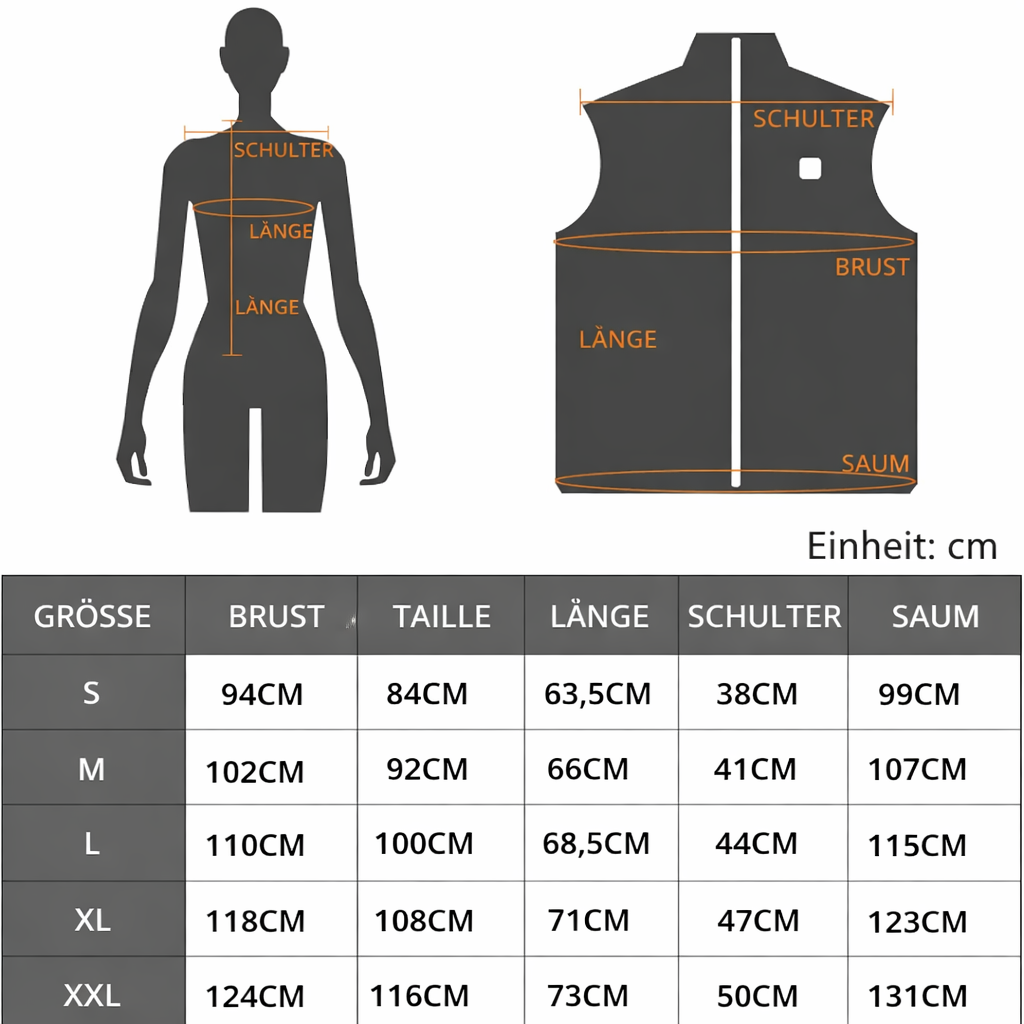Women's Heated Vest - USB Infrared Technology Jacket - Lightweight & Temperature Control - Perfect for Fall & Winter | elesira