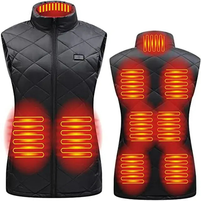 Women's Heated Vest - USB Infrared Technology Jacket - Lightweight & Temperature Control - Perfect for Fall & Winter | elesira