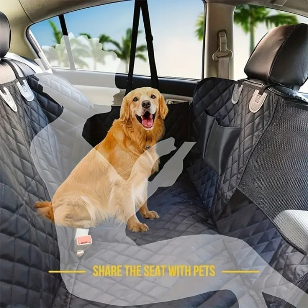 Rialzo deluxe da viaggio per auto, con spazio extra per cani di taglia grande e maggiore comfort - Elesira