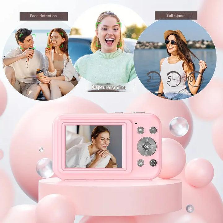 Vintage Digital Camera - Retro Style Moments - One-Click Operation | elesira