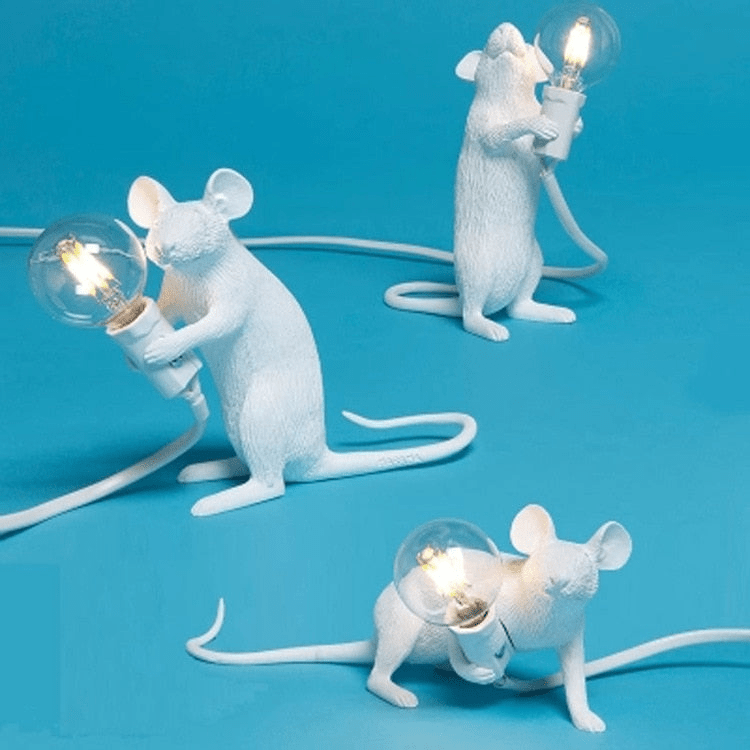 Candeeiro de mesa com rato divertido – luz LED única para qualquer espaço | elesira