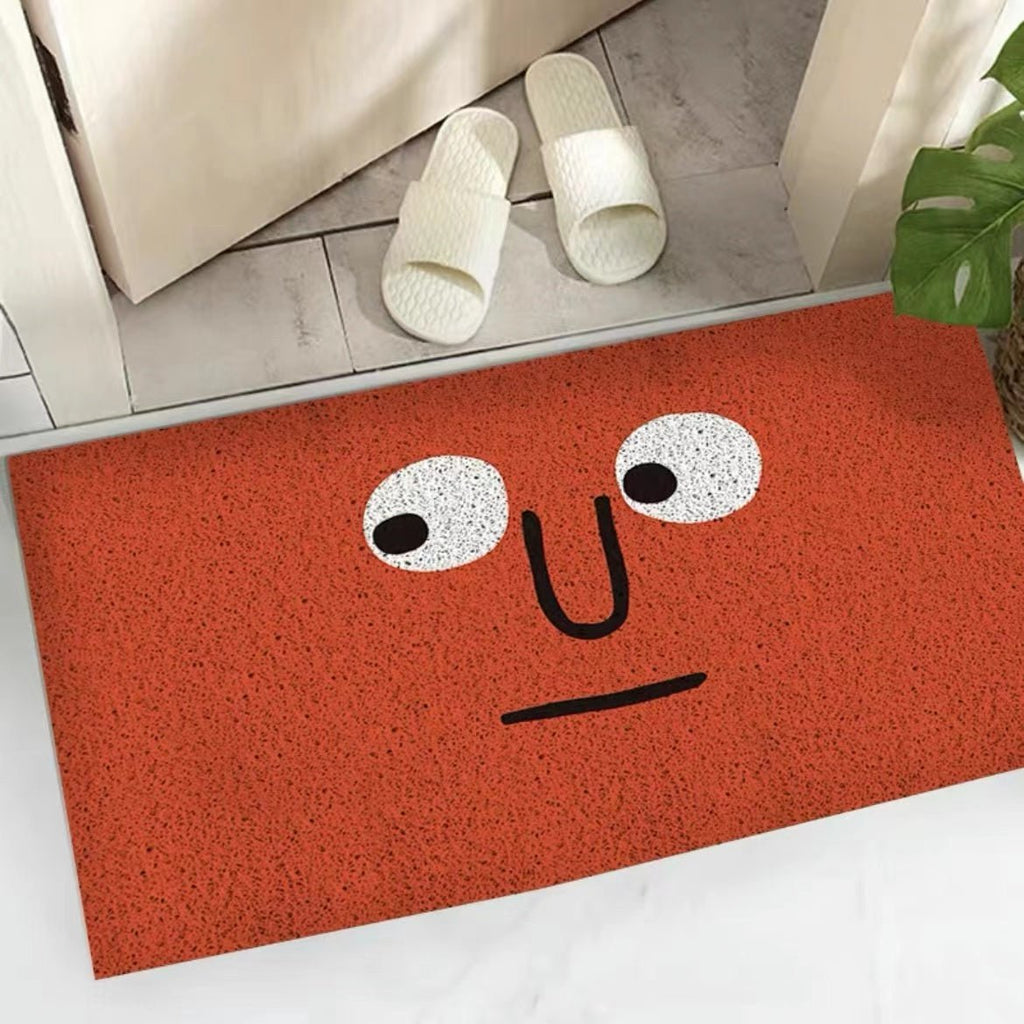Felpudo de entrada con emoji divertido y agarre fiable | elesira