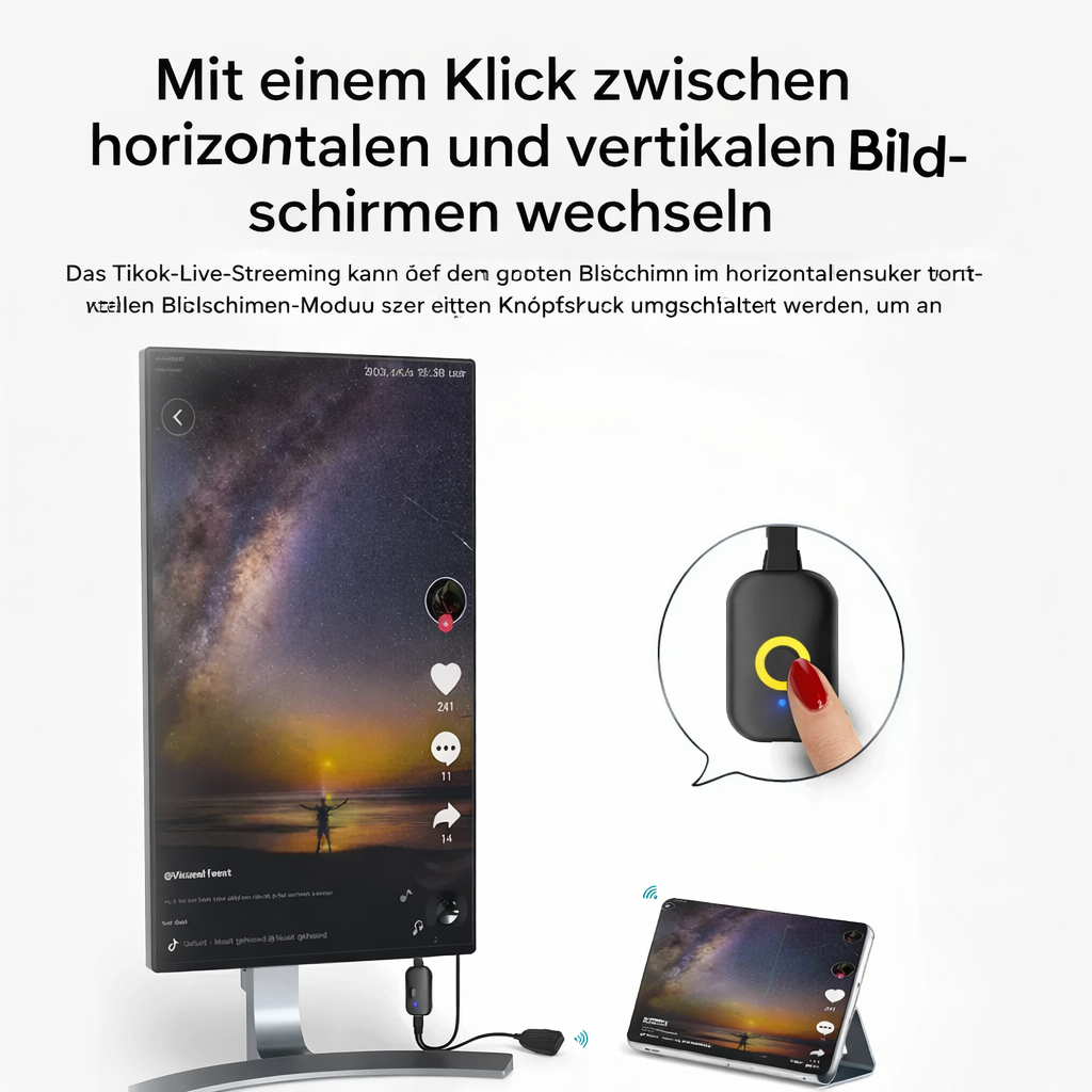 Wireless Display Dongle Adapter - HDMI Plug-and-Play Streaming Device | elesira