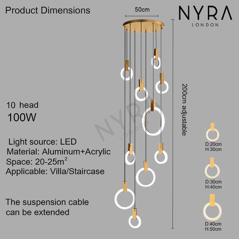 Halo Ring Chandelier | elesira