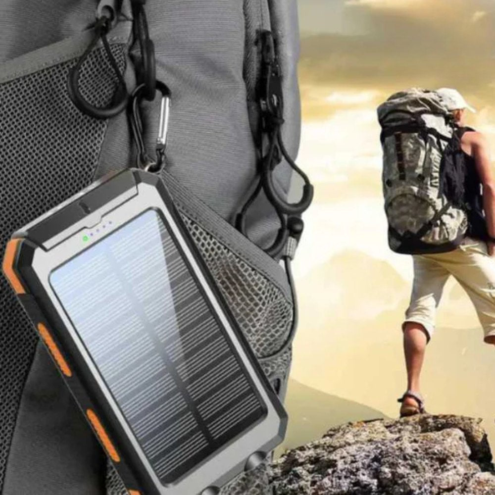 EcoCharge 10,000mAh napelemes töltő vízálló kivitelben, szabadtéri kalandokhoz - Elesira