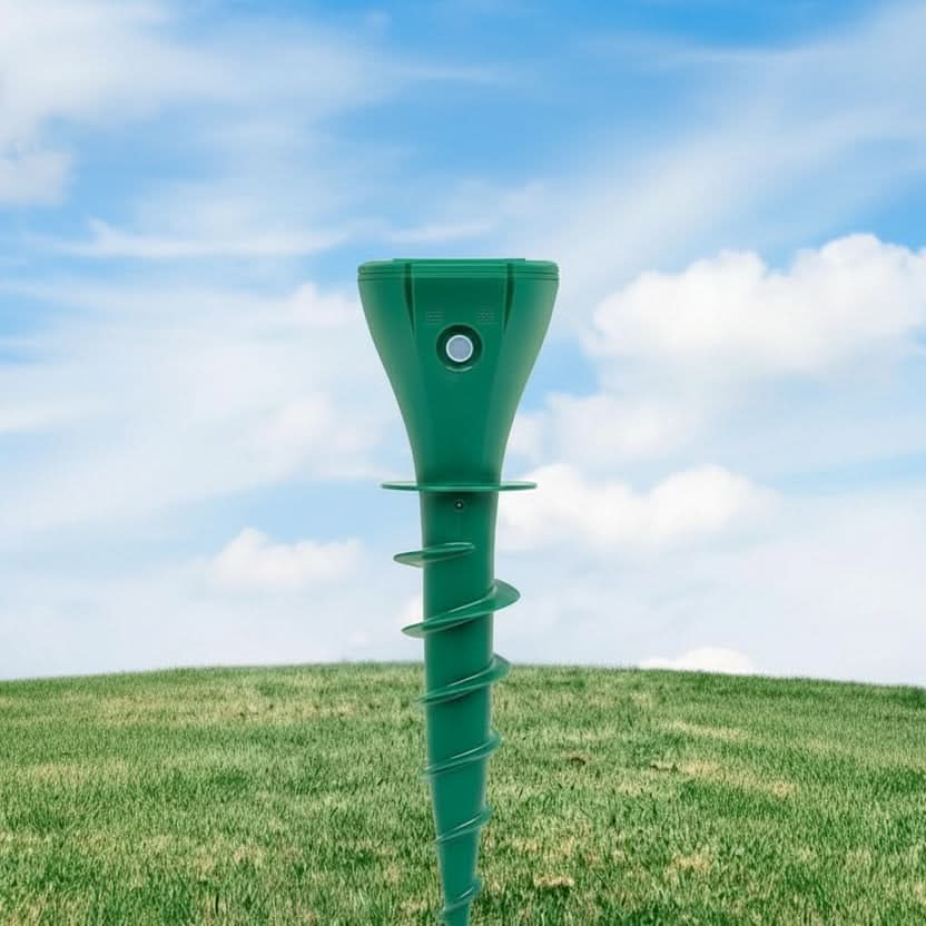 Solar Mole Repellent for Eco-Friendly Garden Protection with Silent Vibration | elesira