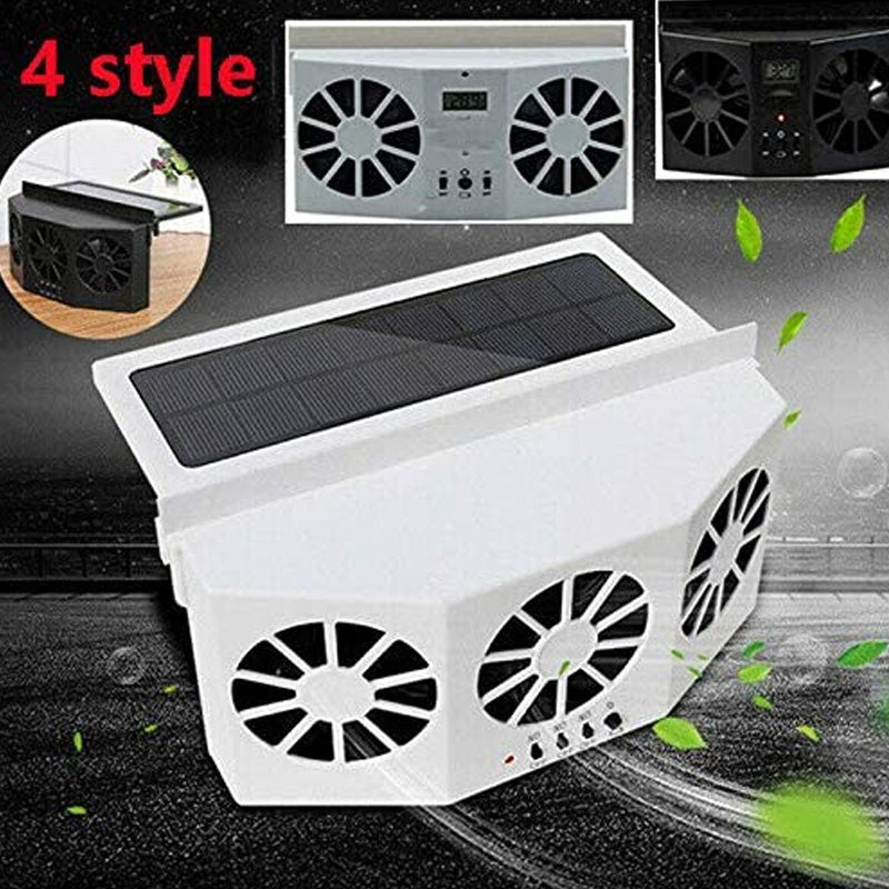 EcoVent Exhaust Fan For Solar Vehicle With Adjustable Panel - Elesira