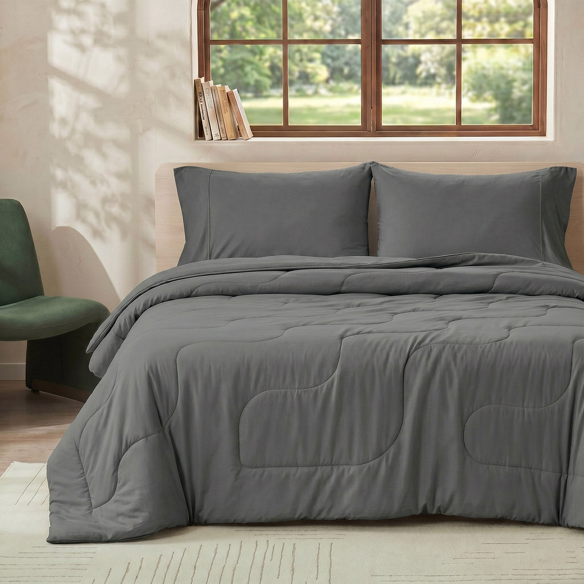 Piumone rinfrescante Eco Comfort in fibra naturale, ultra traspirante - Elesira