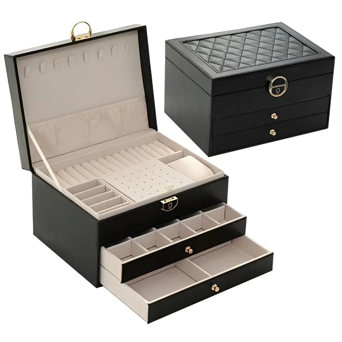 Sophistiqué Elite Schmuck-Organizer mit mehrstöckigem Design | elesira