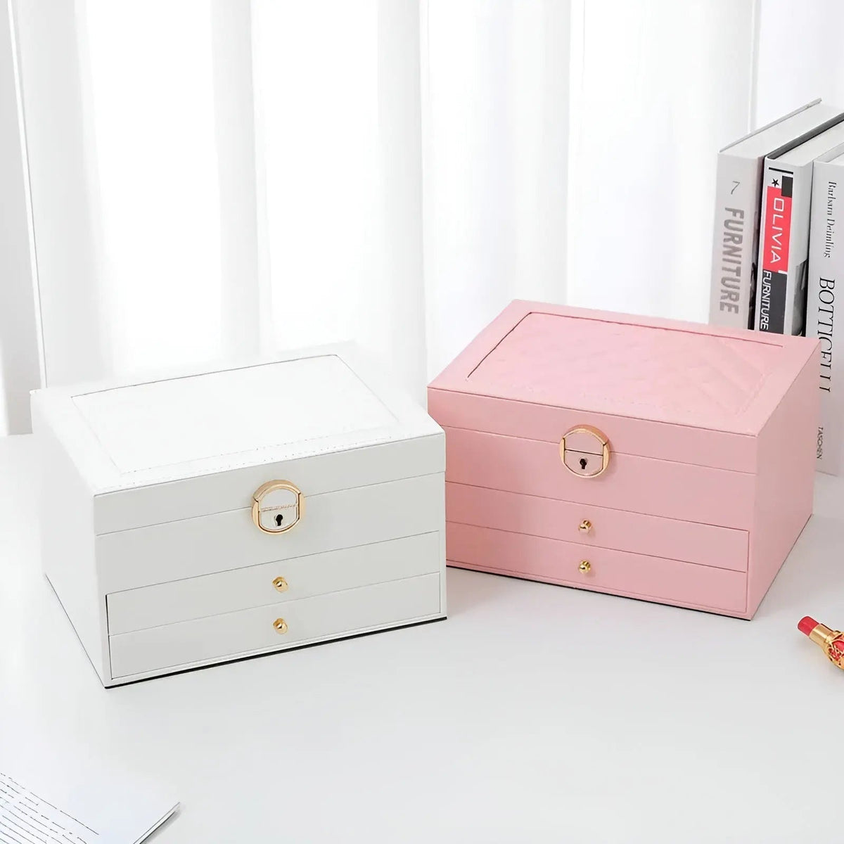 Sophistiqué Elite Schmuck-Organizer mit mehrstöckigem Design | elesira