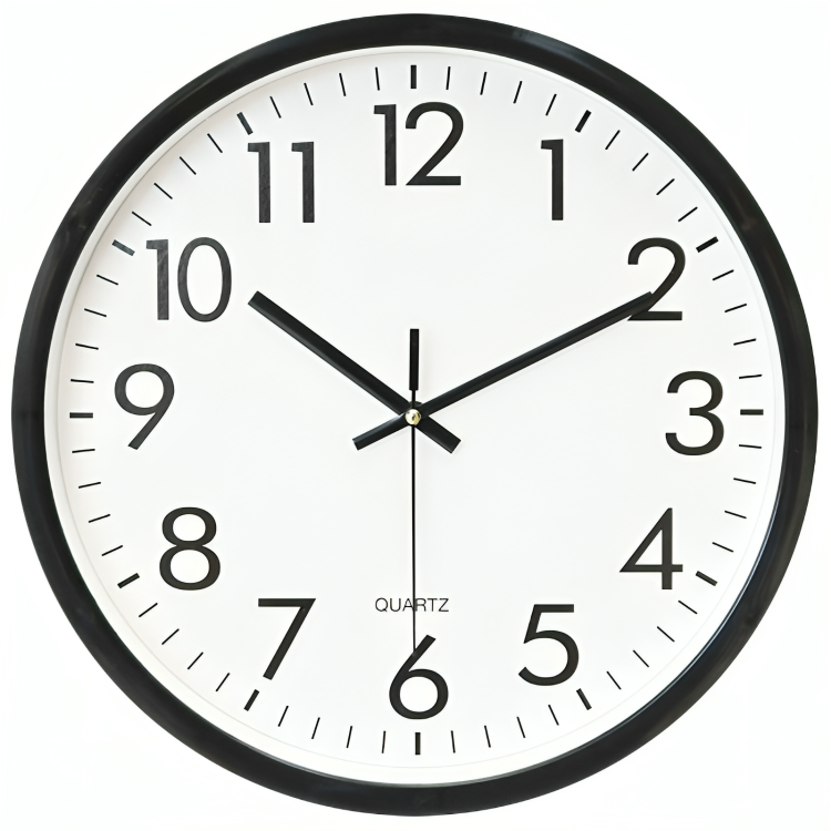 Reloj atómico sofisticado de 34cm para uso en interiores y exteriores | elesira