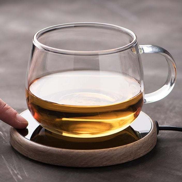 Elegant Ceramic Mug Warmer With Temperature Control And Auto Shut Off - Elesira