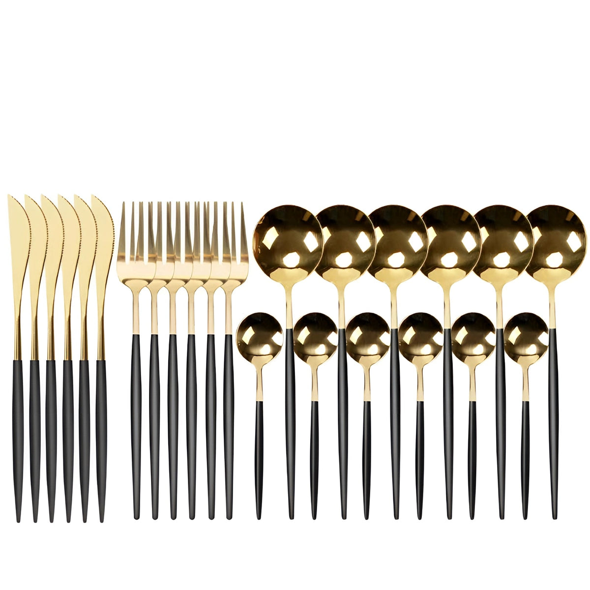 Matte Black Flatware Set With Portable Case For Outdoor Dining - Elesira