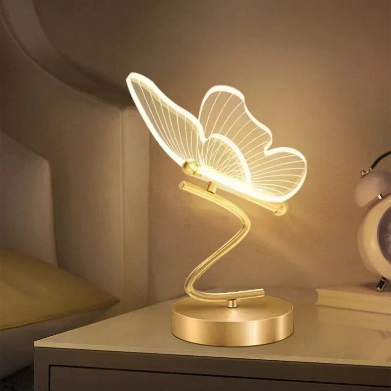 Butterfly Design LED Desk Lamp For Ambient Lighting - Elesira