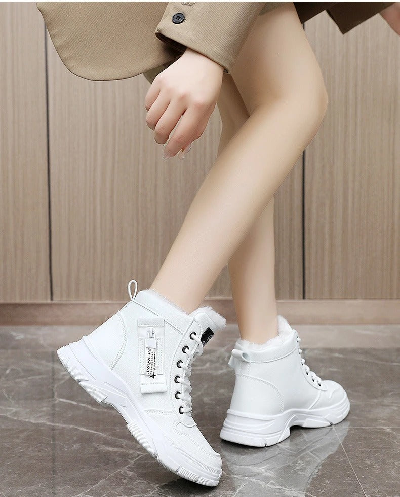 Zapatos abrigados con suela gruesa | elesira