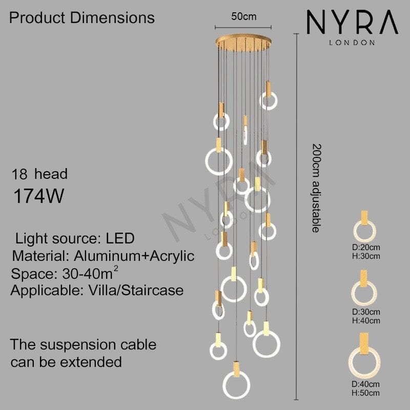 Halo Ring Chandelier | elesira