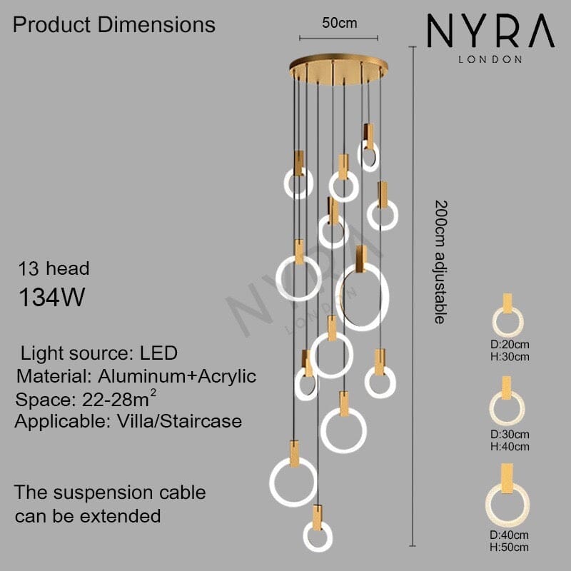 Halo Ring Chandelier | elesira
