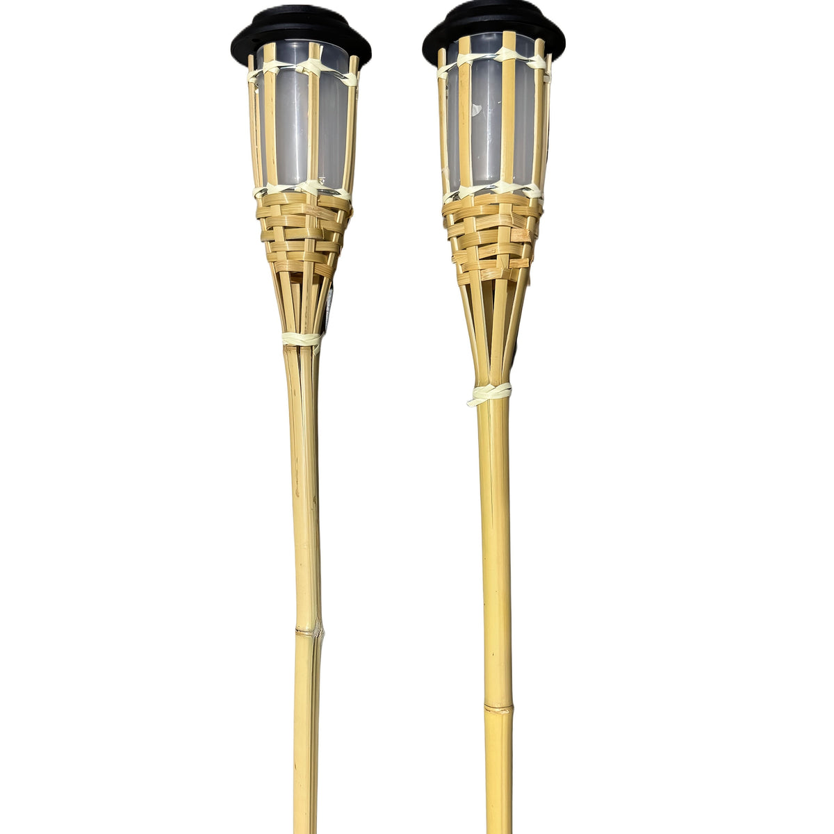 Solar led-bamboelampen met flikkerend vlameffect | elesira