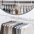 Cabide 5-em-1 economizador de espaço - organizador de roupa dobrável | elesira