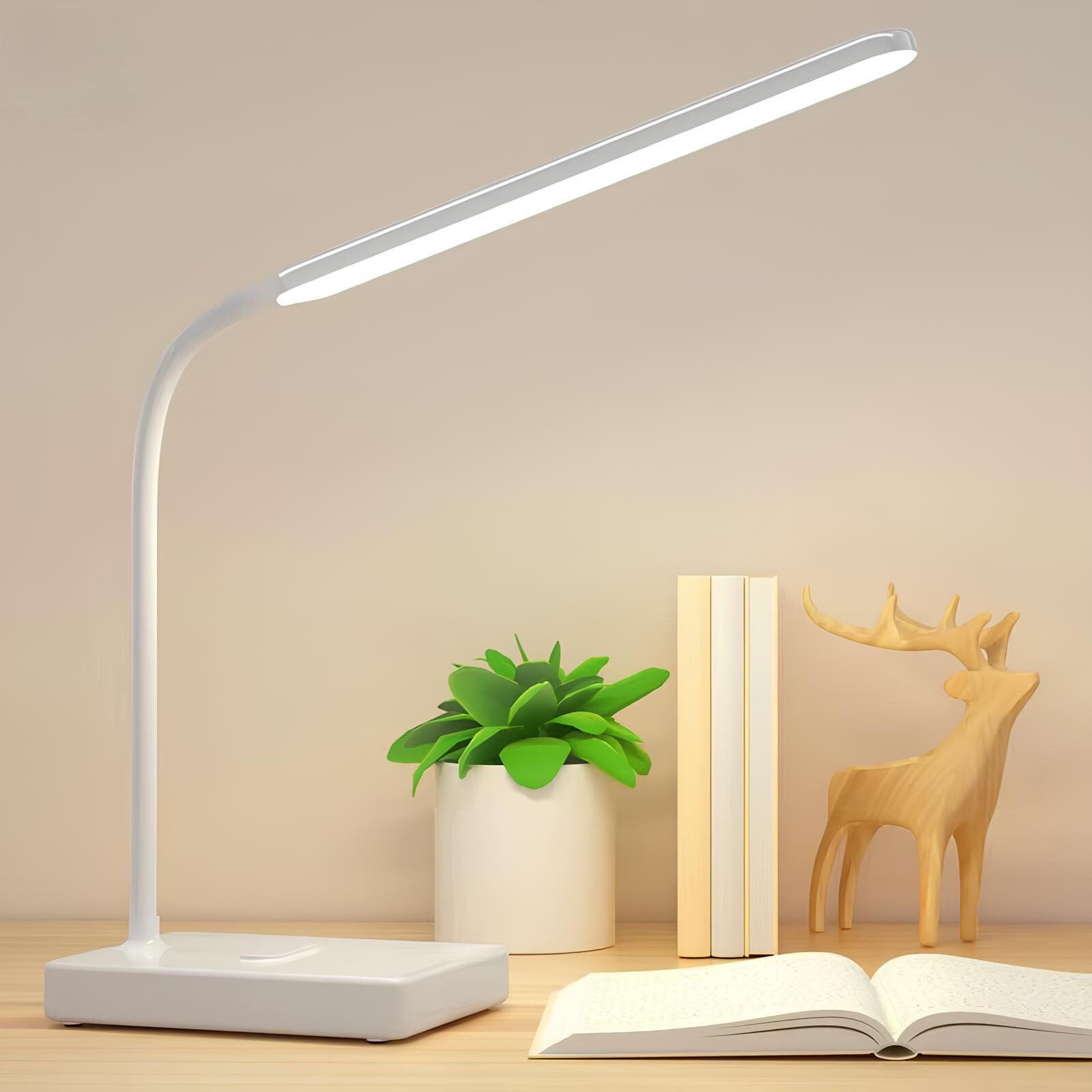 Candeeiro LED de secretária BrilloMax com braço ajustável | elesira