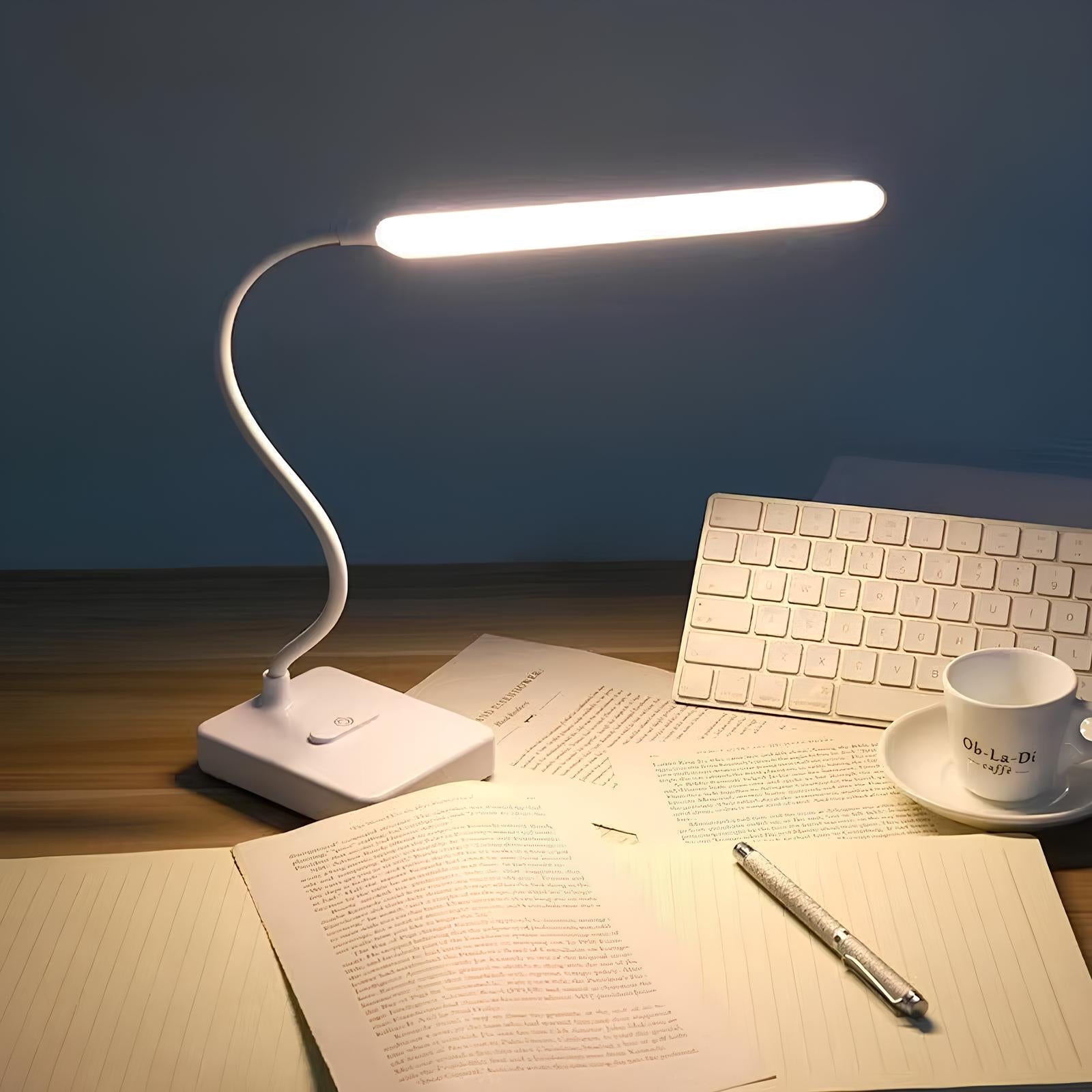 Candeeiro LED de secretária BrilloMax com braço ajustável | elesira