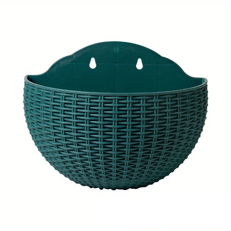 Vertical Greenery Wall Planter with Rattan Design | elesira