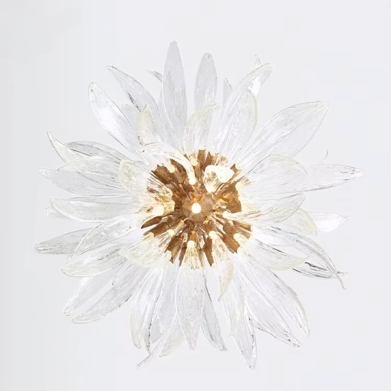 Sunflower Glass Chandelier | elesira