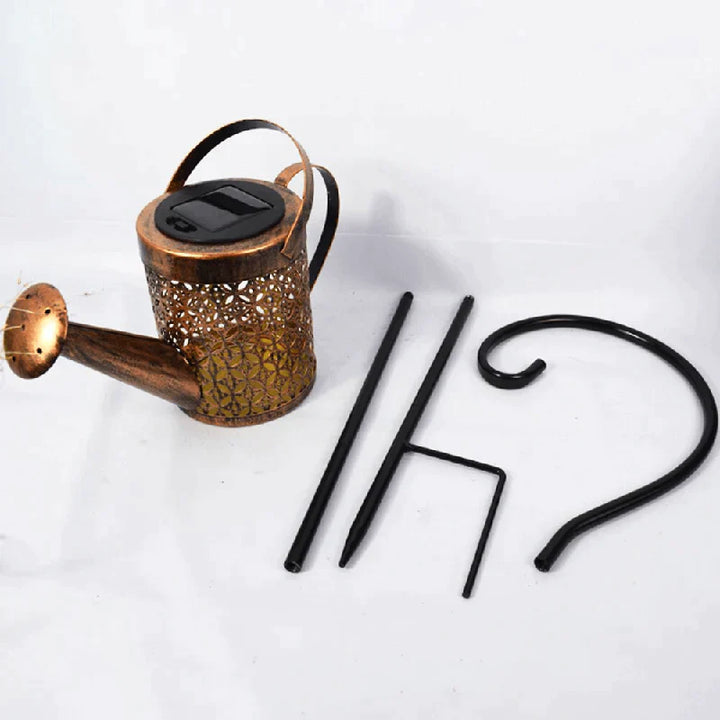 Solar Garden Light - Watering Can Design - Soft Rain Effect Illumination | elesira