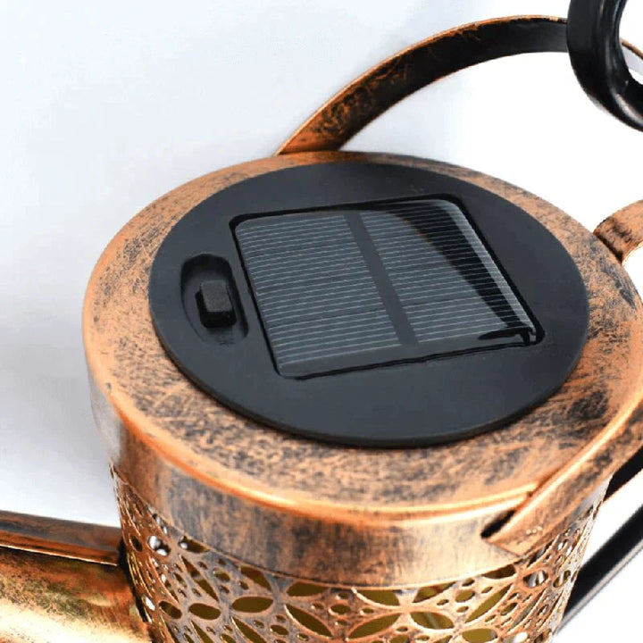 Solar Garden Light - Watering Can Design - Soft Rain Effect Illumination | elesira