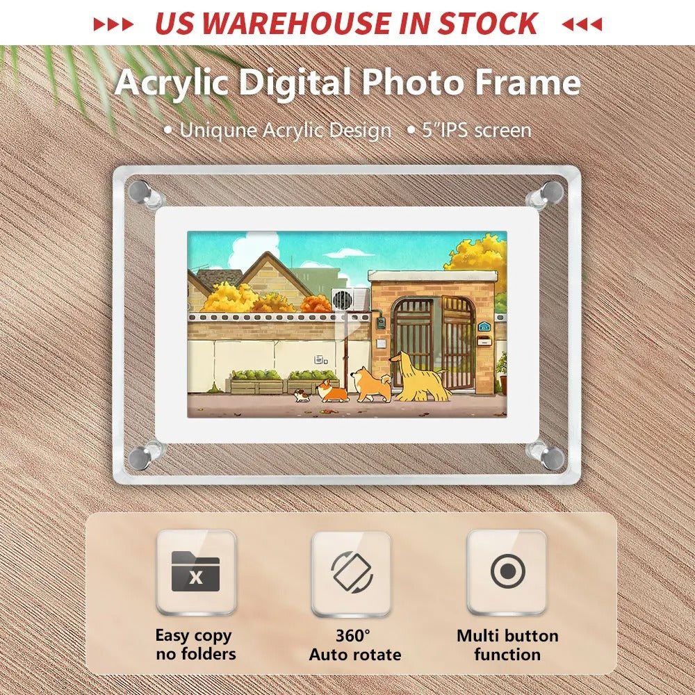 VividMemories HD Digital Display - Multimedia Picture Frame | elesira