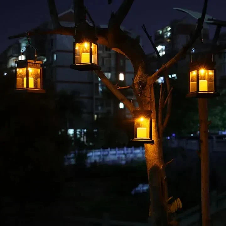 Solar Lantern Candle for Creating a Cozy Outdoor Atmosphere | elesira