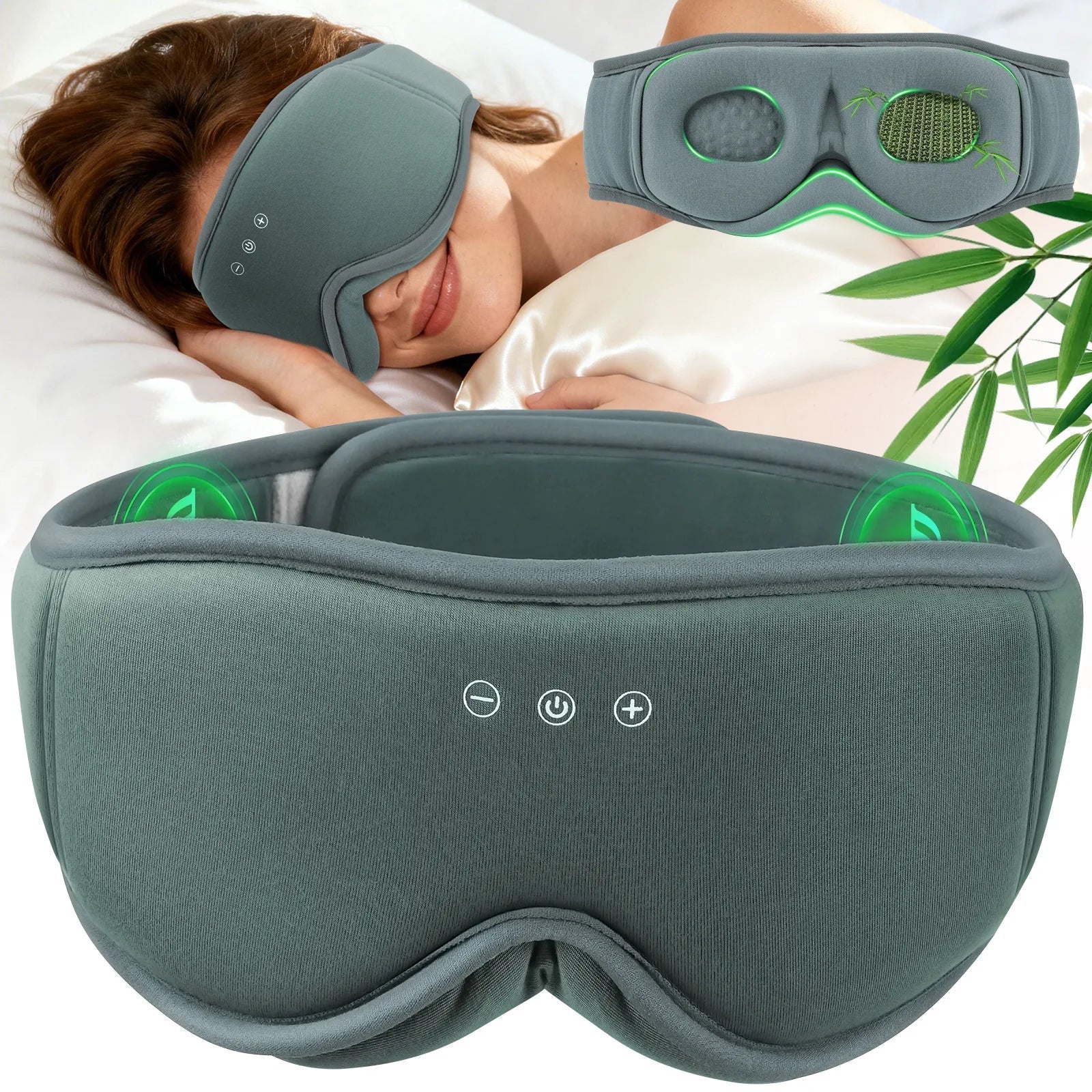 ComfortZone Wireless Sleep Mask With Bluetooth Audio For Relaxation - Elesira