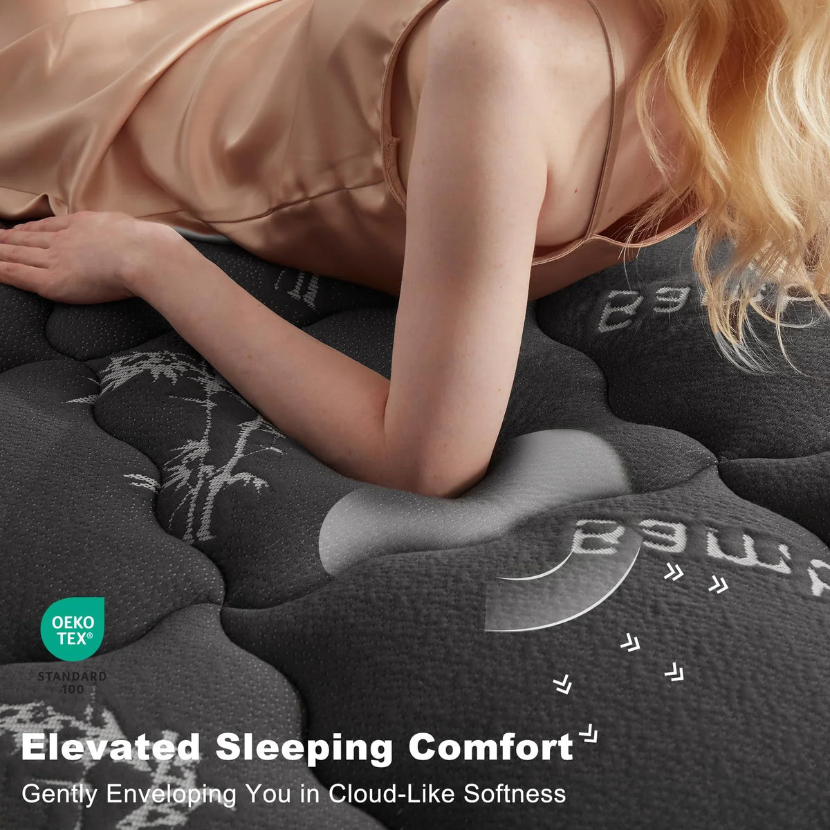 EcoComfort Collection -patjansuoja bambuviskoosista, tikattu, vedenpitävä ja hengittävä - Elesira