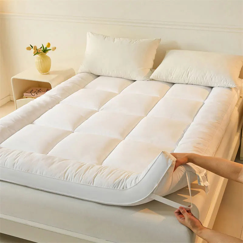 Comfort Rest opvouwbare matrastopper met antislipschuim en microvezelhoes - Elesira