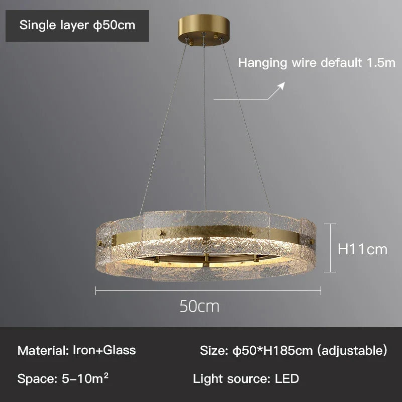 Greenwich Glass Chandelier | elesira