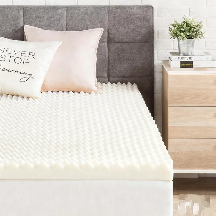 Topper Comfort Rest z paměťové pěny s gelovou vrstvou pro úlevu od tlaku a pohodlný spánek – Elesira