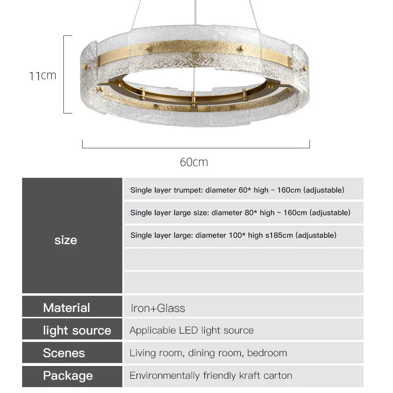 Greenwich Glass Chandelier | elesira
