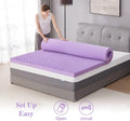 Topper Comfort Rest z paměťové pěny s gelovou vrstvou pro úlevu od tlaku a pohodlný spánek – Elesira