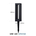Jackson LED -ulkonurmikkolamppu | elesira
