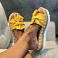Wedge Heel Sandals for Women with Bow Detail | elesira
