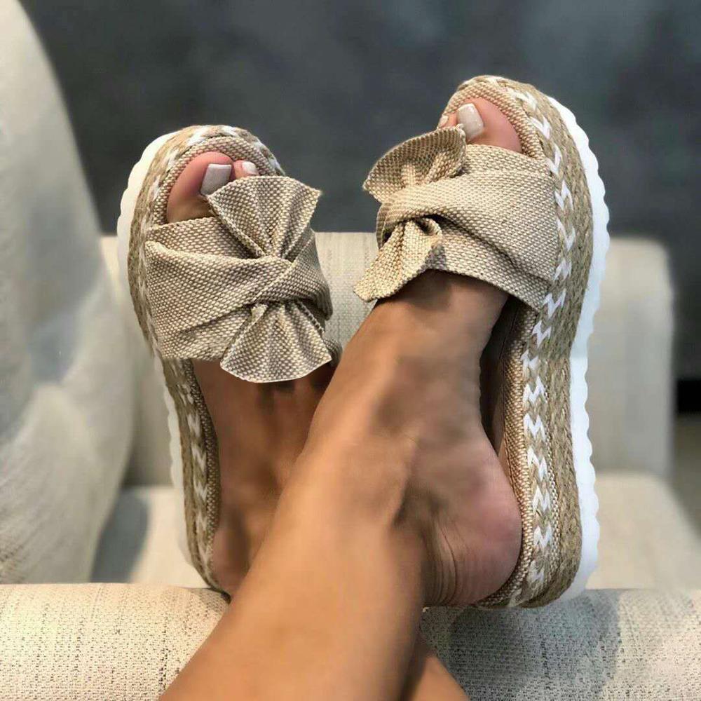 Wedge Heel Sandals for Women with Bow Detail | elesira