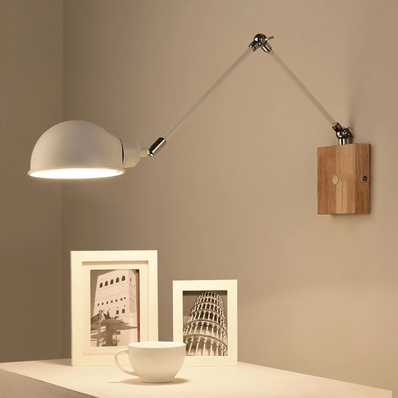 BTM Jeena -  Adjustable wooden Wall Lamps | elesira