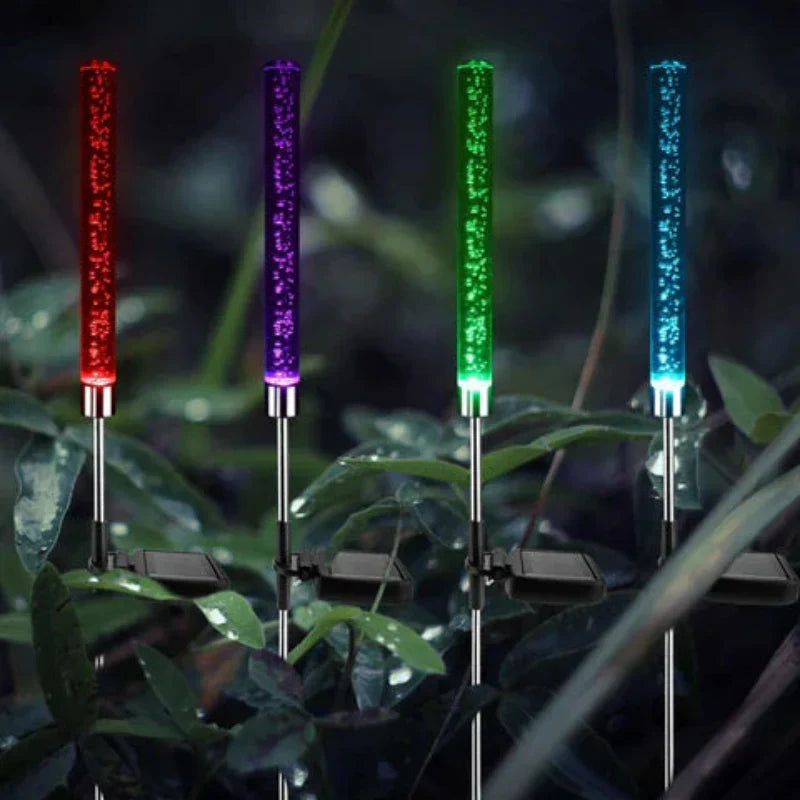 Vibrant Solar-Infused Light Tube for Gardens, 52cm Tall | elesira