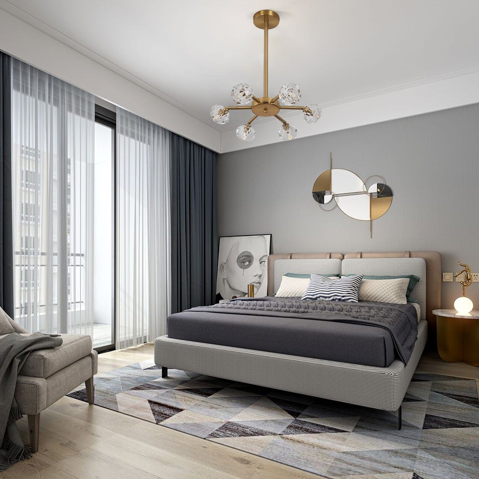 Hafsa Crystal LED Hanging Light | elesira