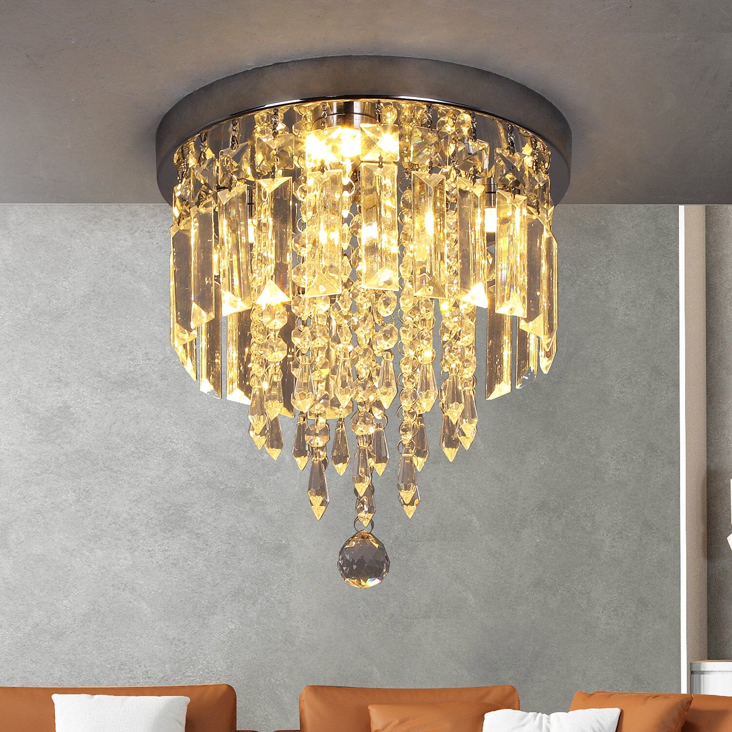 Hauqi Crystal Ceiling Chandelier | elesira