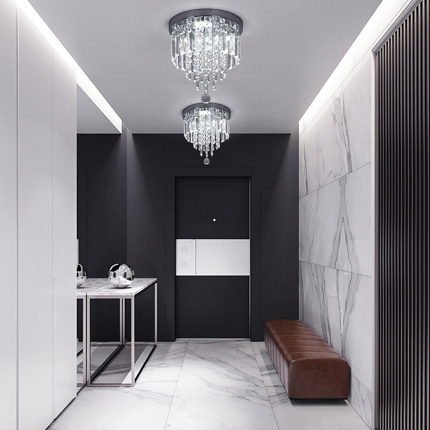 Hauqi Crystal Ceiling Chandelier | elesira