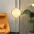 Lampadaire haut Halo Beam à hauteur réglable, avec une lueur chaleureuse pour un intérieur moderne – Elesira