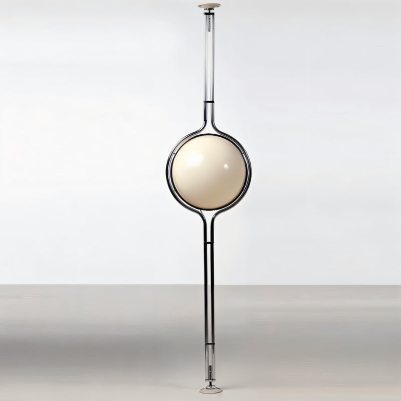Lampadaire haut Halo Beam à hauteur réglable, avec une lueur chaleureuse pour un intérieur moderne – Elesira
